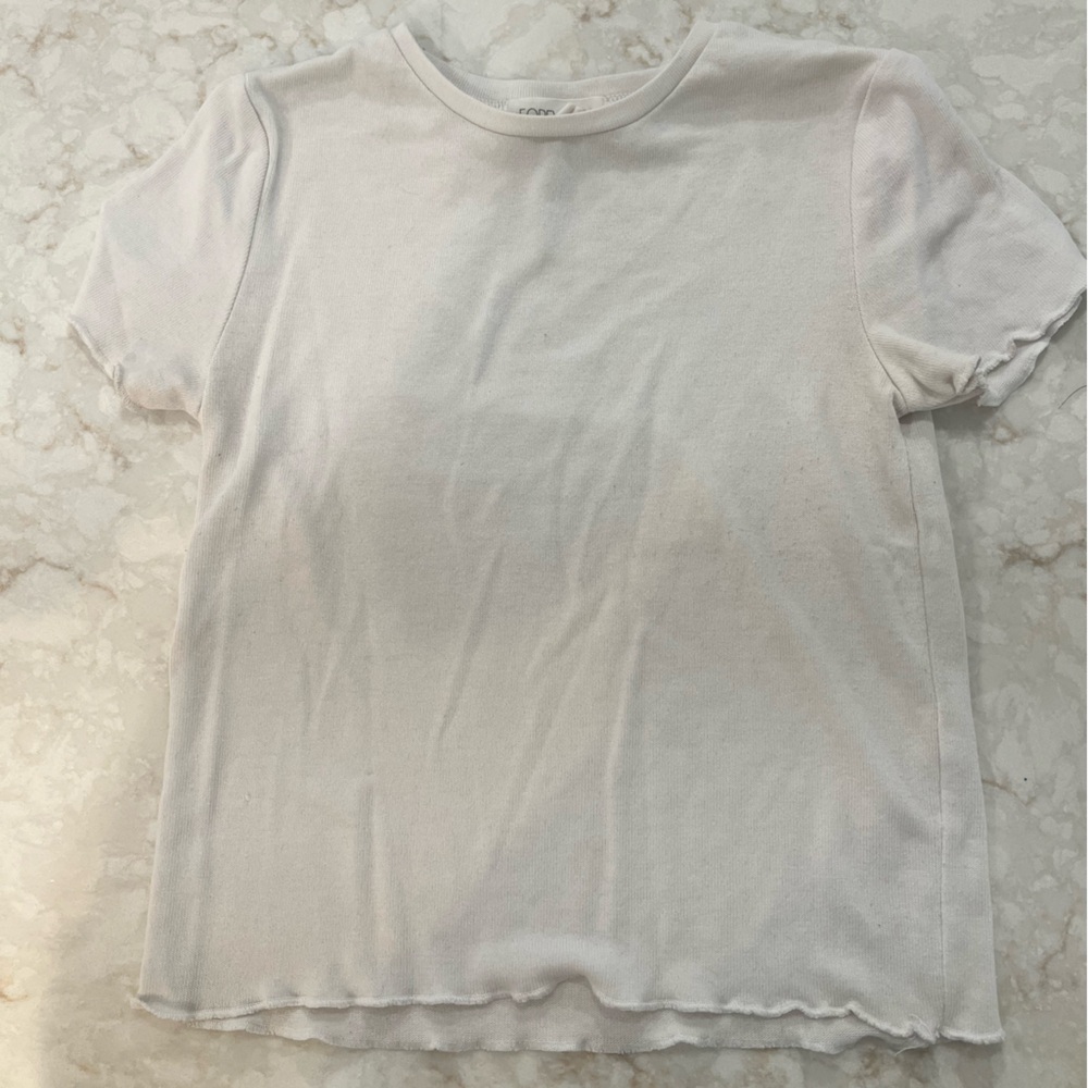 Forever 21 White Short Sleeve Tee